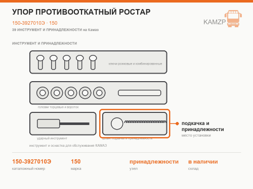 Упор противооткатный РОСТАР фото