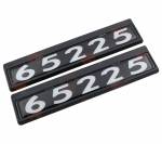 Табличка кабины 65225, каталожный номер 65225-8212074