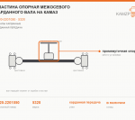 Пластина опорная межосевого карданного вала на КАМАЗ, каталожный номер 5320-2201050