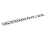 Наклейка объемная INTERCOOLER (2х24 см.) белый - фото с других ракурсов