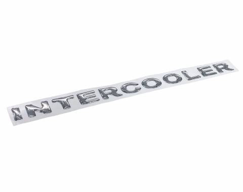 Наклейка объемная INTERCOOLER (2х24 см.) белый - фото