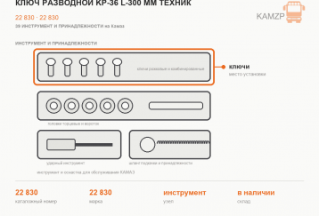 Ключ разводной KP-36 L-300 мм ТЕХНИК фото