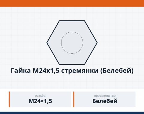 Гайка М24х1,5 стремянки (Белебей), каталожный номер 4310-2912416
