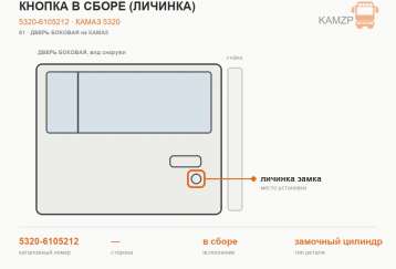 Кнопка в сборе (личинка) фото