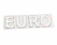 Наклейка объемная euro (белая)