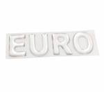 Наклейка объемная euro (белая)