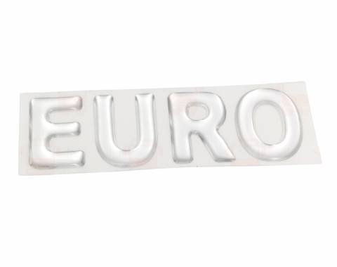 Наклейка объемная euro (белая)