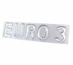 Наклейка объемная euro 3 (белая)