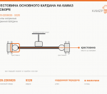 Крестовина основного кардана на КАМАЗ в сборе, каталожный номер 5320-2205025