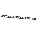 Наклейка объемная intercooler (2х24 см.) черный
