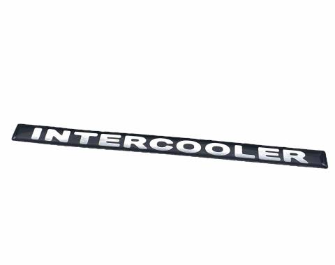 Наклейка объемная intercooler (2х24 см.) черный