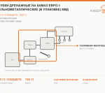 Трубки дренажные на КАМАЗ Евро-1 цельнометаллические (в упаковке) КМД, каталожный номер 740.11-1104346/70