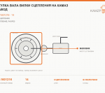 Втулка вала вилки сцепления на КАМАЗ завод, каталожный номер 14-1601216