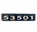 Табличка кабины 53501, каталожный номер 53501-8212074