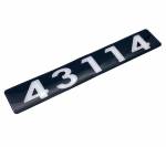 Наклейка объемная Модификация "43114" (4х25 см)