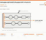 Прокладка верхней крышки КПП УралАТИ, каталожный номер 14-1702014