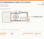 Труба подводящая на КАМАЗ треугольная, каталожный номер 5320-1303152