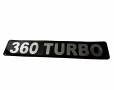 Наклейка объемная 360 turbo (5,5х27 см)