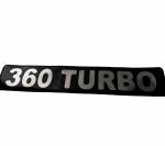 Наклейка объемная 360 turbo (5,5х27 см)