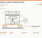 Подушка на КАМАЗ передней опоры, каталожный номер 5320-1001020