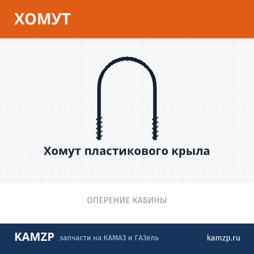 Хомут пластикового крыла фото