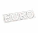 Наклейка объемная euro (белая)