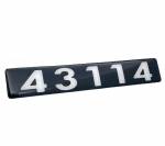 Наклейка объемная Модификация "43114" (4х25 см)