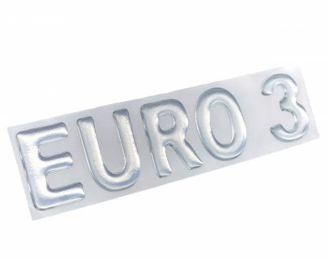Наклейка объемная euro 3 (белая)
