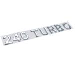 Наклейка объемная 240 turbo (5,5х27 см) белый