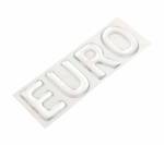 Наклейка объемная euro (белая)