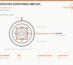 Колпачок золотника (метал), каталожный номер 402-3106043