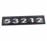 Табличка кабины 53212, каталожный номер 53212-8212074