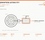 Удлинитель штока ПГУ, каталожный номер 55111-1609613