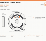 Пружина оттяжная 6520 - фото с других ракурсов