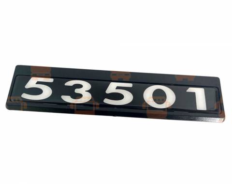 Табличка кабины 53501, каталожный номер 53501-8212074