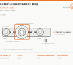 Шестерня коническая мод, каталожный номер 5320-2506126