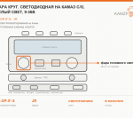 Фара круг. светодиодная на КАМАЗ с/о, белый свет, 9-36в, каталожный номер JR-GP-5*-5