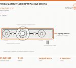 Пробка магнитная картера зад моста, каталожный номер 2101-2401046