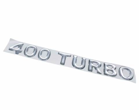 Наклейка объемная 400 turbo (5,5х27 см) белый