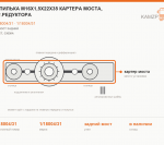 Шпилька М16х1,5х22х35 картера моста, кр.редуктора, каталожный номер 1/18004/31