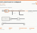 Муфта конусная D=12 медная - фото с других ракурсов