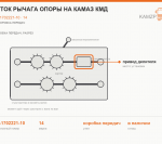 Шток рычага опоры на Камаз КМД - фото с других ракурсов