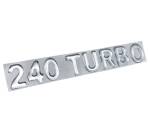 Наклейка объемная 240 turbo (5,5х27 см) белый