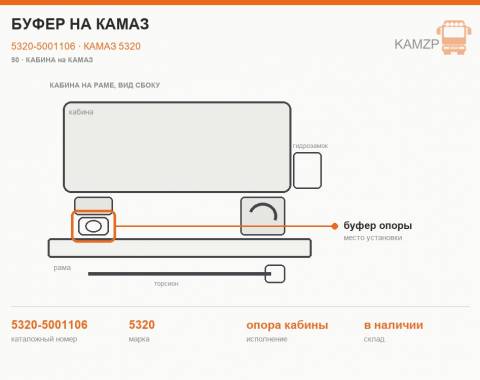 Буфер на Камаз - фото