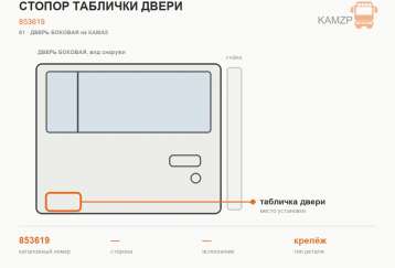 Стопор таблички двери фото